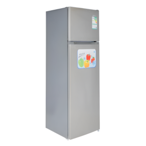 ثلاجة بيسك 280 لتر استيل بسعة 9.2 قدم مع فريزر علوي وتبريد ثابت - BRD-D280ML SS