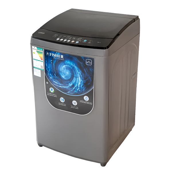 غسالة فيشر اتوماتيك فتحة علوية سلفر سعة ضخمة وتصميم عملي للأسر الكبيرة 19 كجم - FAWMT-M190GIHDD