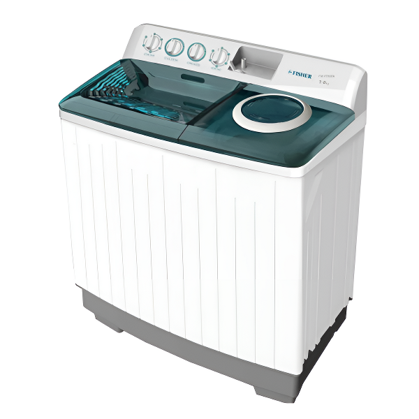 غسالة فيشر حوضين 14 كيلو أداء قوي وسعة كبيرة مع تشغيل هادئ - FW-P14000N1