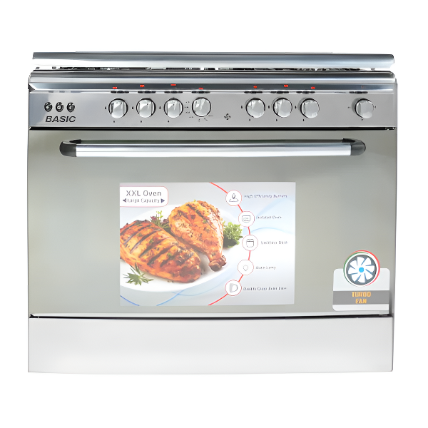 فرن بيسك غاز 60×90 أمان كامل طهي متوازن وسعة كبيرة للمطبخ العصري - BO-R9060