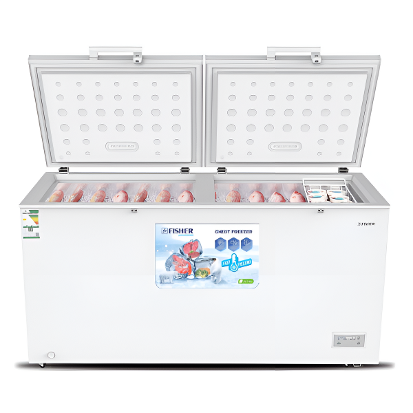 فريزر فيشر أفقي أبيض إنفرتر سعة ضخمة وتجميد سريع مع توفير الطاقة 25 قدم - FCF-710HIW